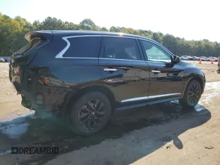 2013 Infiniti JX35 with VIN 5N1AL0MN5DC303289, listed as a Copart auction lot 72367814 with 201,540 mi miles and Salvage Title. Bid and sale history available at carsss.com. Image 3.