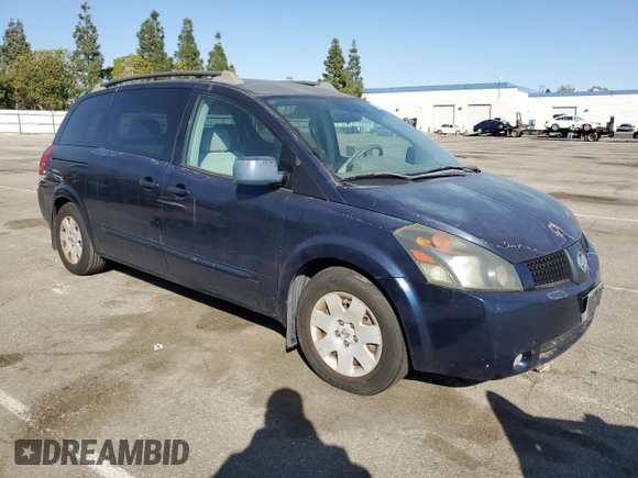 2005 Nissan Quest SE with VIN 5N1BV28U15N103303, listed as a Copart auction lot 46355765 with 0 mi miles and Clean Title. Bid and sale history available at carsss.com. Image 4.