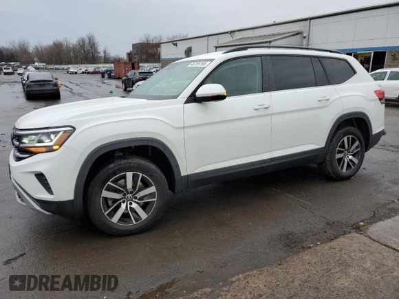 2021 Volkswagen Atlas SE z VIN 1V2LP2CA7MC514133, wystawiony jako Copart lot #46758195 z przebiegiem 48 184 mil mil oraz Szkoda całkowita • Salvage title. Historia ofert i sprzedaży dostępna na DreamBid. Obrazek 1.