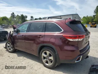 2018 Toyota Highlander Limited with VIN 5TDDZRFH0JS811241, listed as a Copart auction lot 56143515 with Not provided miles and Salvage title. Bid and sale history available at DreamBid. Image 2.