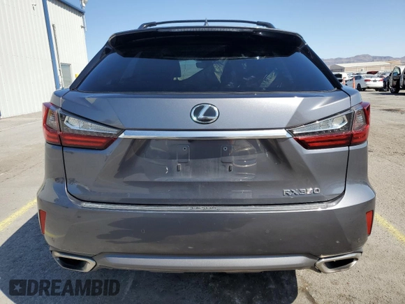 2017 Lexus RX with VIN 2T2BZMCA8HC058882, listed as a Copart auction lot 52441805 with 109,113 mi miles and Salvage Title. Bid and sale history available at carsss.com. Image 6.