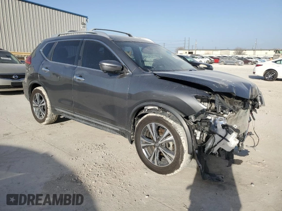 2017 Nissan Rogue SL with VIN JN8AT2MT9HW142338, listed as a Copart auction lot 48229035 with 62,068 mi miles and Salvage Title. Bid and sale history available at DreamBid. Image 4.