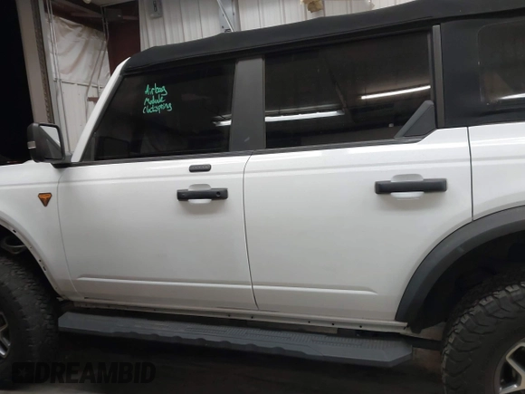 2021 Ford Bronco with VIN 1FMEE5DP2MLA94460, listed as a IAAI auction lot 41615753 with 43,808 mi miles and . Bid and sale history available at DreamBid. Image 15.
