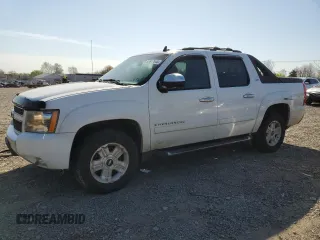 2007 Chevrolet Avalanche LTZ with VIN 3GNFK12387G313473, listed as a Copart auction lot 53617545 with 457,533 mi miles and Clean Title. Bid and sale history available at carsss.com. Image 1.