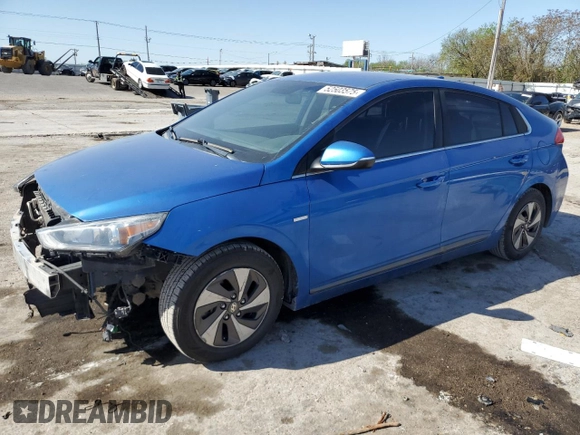 2017 Hyundai Ioniq SEL with VIN KMHC75LC8HU025126, listed as a Copart auction lot 52503575 with 290,114 mi miles and Salvage title. Bid and sale history available at DreamBid. Image 1.