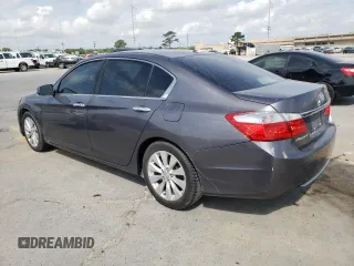 2015 Honda Accord EX-L с VIN 1HGCR2F81FA135536, выставлен на аукционе Copart как лот 55122795 с пробегом Не указан миль и Списание • Salvage title. История ставок и продаж доступна на DreamBid. Изображение 2.