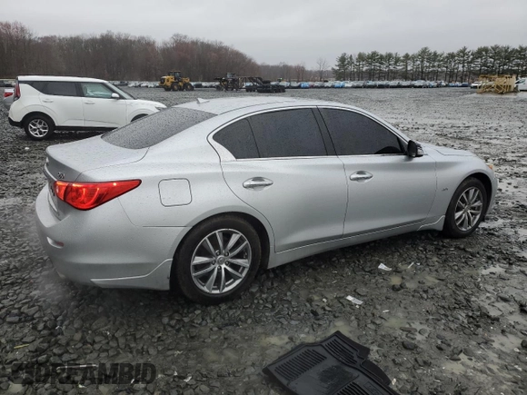 2017 Infiniti Q50 2.0t Premium with VIN JN1CV7ARXHM680324, listed as a Copart auction lot 49944555 with 100,630 mi miles and Salvage Title. Bid and sale history available at carsss.com. Image 3.