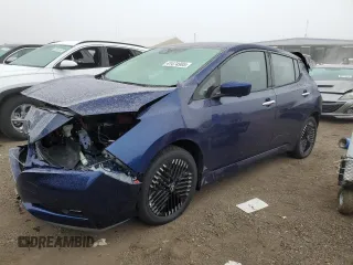 2025 Nissan LEAF SV Plus with VIN 1N4CZ1CV8SC561070, listed as a Copart auction lot 41474905 with 572 mi miles and Salvage Title. Bid and sale history available at carsss.com. Image 1.