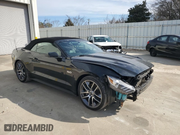 2017 Ford Mustang GT Premium with VIN 1FATP8FFXH5259005, listed as a Copart auction lot 89344785 with 77,139 mi miles and Salvage title. Bid and sale history available at DreamBid. Image 4.