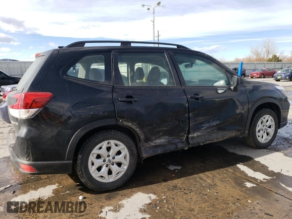 2019 Subaru Forester with VIN JF2SKACC0KH497992, listed as a Copart auction lot 46787385 with 96,839 mi miles and Salvage Title. Bid and sale history available at carsss.com. Image 3.