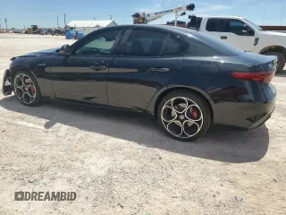 2022 Alfa Romeo Giulia Ti with VIN ZARFAMBNXN7665158, listed as a Copart auction lot 67819884 with 0 mi miles and Salvage Title. Bid and sale history available at carsss.com. Image 2.