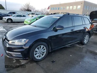 2019 Volkswagen Golf SportWagen S with VIN 3VWY57AUXKM512683, listed as a Copart auction lot 84749954 with 63,230 mi miles and Salvage Title. Bid and sale history available at carsss.com. Image 1.