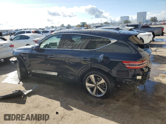 2021 Genesis GV80 with VIN KMUHB4SB8MU054029, listed as a Copart auction lot 85173174 with Not provided miles and Salvage title. Bid and sale history available at DreamBid. Image 2.