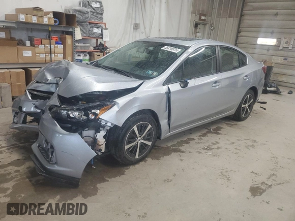 2022 Subaru Impreza Premium with VIN 4S3GKAD61N3604868, listed as a Copart auction lot 55818675 with Not provided miles and Salvage title. Bid and sale history available at DreamBid. Image 1.