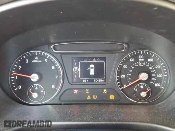 2017 Kia Sorento LX with VIN 5XYPGDA5XHG334764, listed as a Copart auction lot 62677035 with 60,488 mi miles and Salvage title. Bid and sale history available at DreamBid. Image 9.