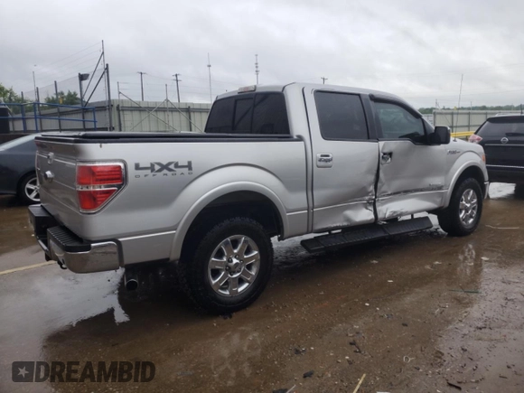 2013 Ford F-150 XL with VIN 1FTFW1ET7DKG21120, listed as a Copart auction lot 60106235 with 123,446 mi miles and Salvage title. Bid and sale history available at DreamBid. Image 3.