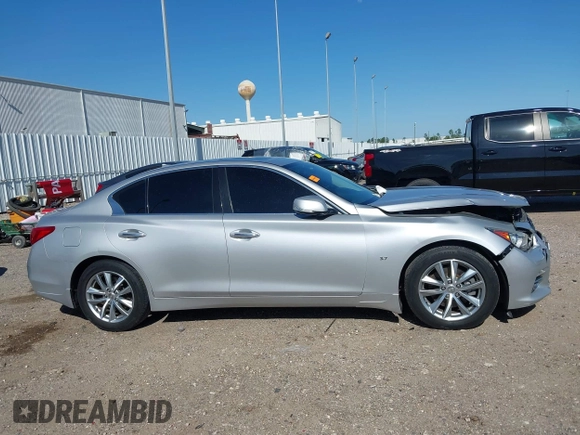 2015 Infiniti Q50 with VIN JN1BV7AR3FM405659, listed as a IAAI auction lot 41949596 with 101,196 mi miles and . Bid and sale history available at DreamBid. Image 13.