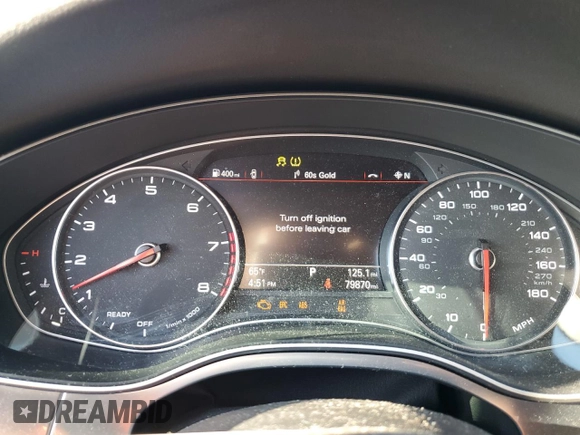 2017 Audi A6 Premium Plus with VIN WAUD8AFC5HN030074, listed as a Copart auction lot 45735575 with 79,870 mi miles and Salvage title. Bid and sale history available at DreamBid. Image 9.