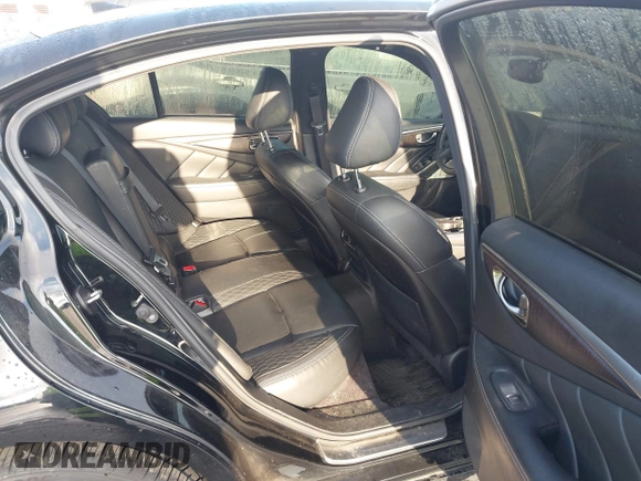 2017 Infiniti Q50 Red Sport 400 with VIN JN1FV7AR1HM871708, listed as a IAAI auction lot 41426763 with 92,582 mi miles. Bid and sale history available at carsss.com. Image 8.