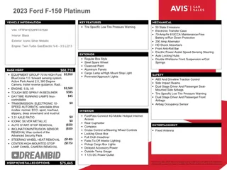 2023 Ford F-150 XL with VIN 1FTFW1E50PFC07580, listed as a Copart auction lot 45456725 with 32,025 mi miles and Salvage Title. Bid and sale history available at carsss.com. Image 12.