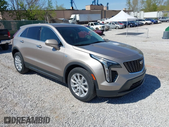 2023 Cadillac XT4 FWD Luxury with VIN 1GYAZAR42PF109650, listed as a IAAI auction lot 41921489 with 23,530 mi miles and . Bid and sale history available at DreamBid. Image 1.