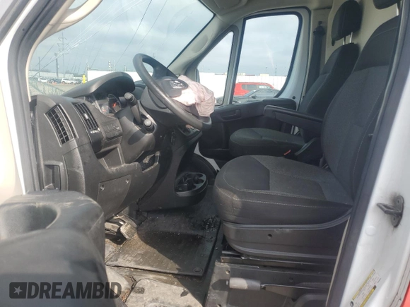 2021 Ram ProMaster Cargo with VIN 3C6LRVBG7ME560550, listed as a Copart auction lot 46991735 with Not Provided miles and Salvage Title. Bid and sale history available at carsss.com. Image 7.