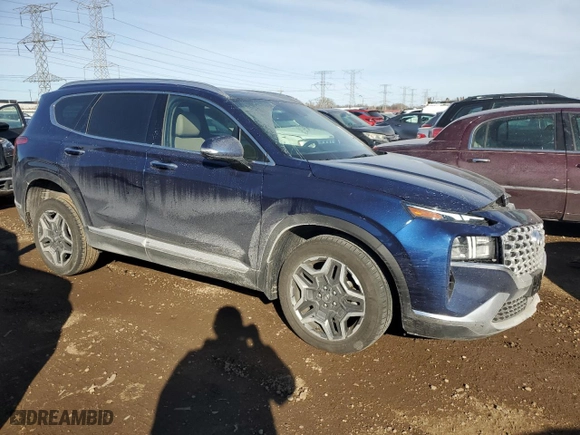 2023 Hyundai Santa Fe Hybrid SEL Premium with VIN 5NMS3DA12PH007377, listed as a Copart auction lot 42620095 with NaN miles and Salvage Title. Bid and sale history available at carsss.com. Image 4.