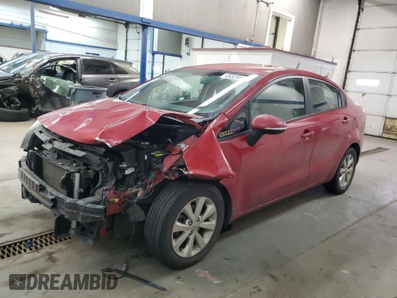 2015 Kia Rio EX with VIN KNADN4A35F6499738, listed as a Copart auction lot 45329805 with 99,029 mi miles and Salvage Title. Bid and sale history available at carsss.com. Image 1.