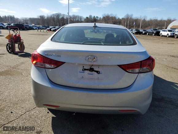 2012 Hyundai Elantra GLS PZEV with VIN 5NPDH4AE2CH077987, listed as a Copart auction lot 47399855 with 125,772 mi miles and Salvage Title. Bid and sale history available at carsss.com. Image 6.