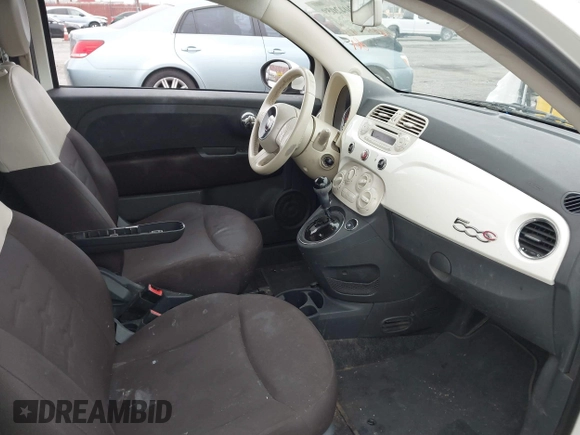 2012 FIAT 500 Pop with VIN 3C3CFFDR7CT120509, listed as a IAAI auction lot 42042059 with 116,805 mi miles. Bid and sale history available at carsss.com. Image 5.