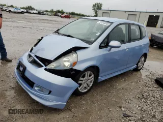 2008 Honda Fit Sport z VIN JHMGD38648S051884, wystawiony jako Copart lot #57613495 z przebiegiem Nie podano mil oraz Szkoda całkowita • Salvage title. Historia ofert i sprzedaży dostępna na DreamBid. Obrazek 1.