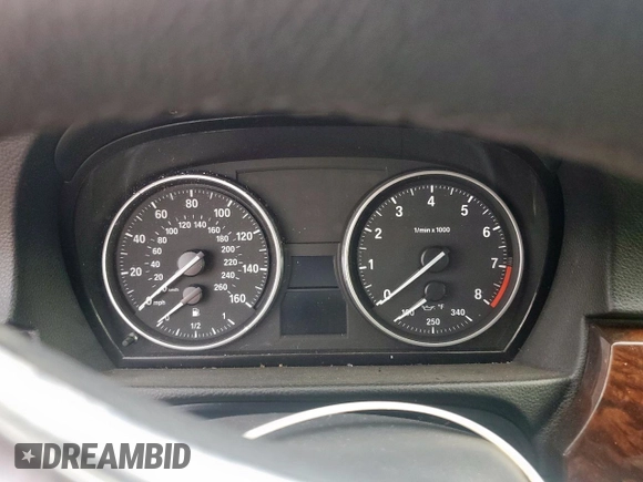 2007 BMW 3 Series 335i with VIN WBAWB73537P155113, listed as a Copart auction lot 54203555 with Not provided miles and Salvage title. Bid and sale history available at DreamBid. Image 9.