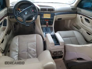 2001 BMW 7 Series 740iL with VIN WBAGH83481DP27673, listed as a Copart auction lot 75961134 with 149,120 mi miles and Salvage Title. Bid and sale history available at carsss.com. Image 8.