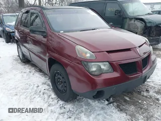 2002 Pontiac Aztek z VIN 3G7DA03E72S599401, wystawiony jako IAAI lot #41248586 z przebiegiem 135 971 mil mil oraz . Historia ofert i sprzedaży dostępna na DreamBid. Obrazek 1.