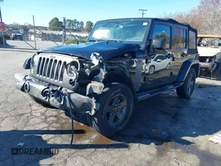 2016 Jeep Wrangler Unlimited Sport with VIN 1C4BJWDG1GL226069, listed as a IAAI auction lot 41003276 with 88,015 mi miles and . Bid and sale history available at DreamBid. Image 17.