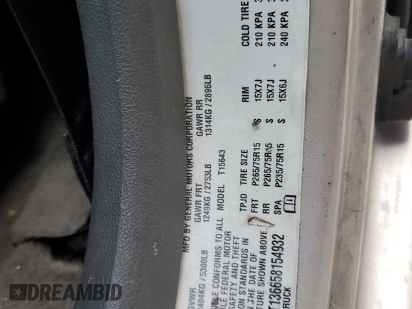 2005 GMC Canyon 1SF SLE Z71 z VIN 1GTDT136658154932, wystawiony jako Copart lot #85556344 z przebiegiem 180 129 mil mil oraz Szkody całkowita. Historia ofert i sprzedaży dostępna na DreamBid. Obrazek 13.
