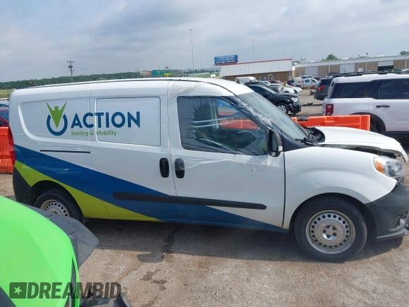 2019 Ram ProMaster City Cargo Tradesman with VIN ZFBHRFABXK6M16958, listed as a IAAI auction lot 42261179 with 82,496 mi miles and . Bid and sale history available at DreamBid. Image 13.
