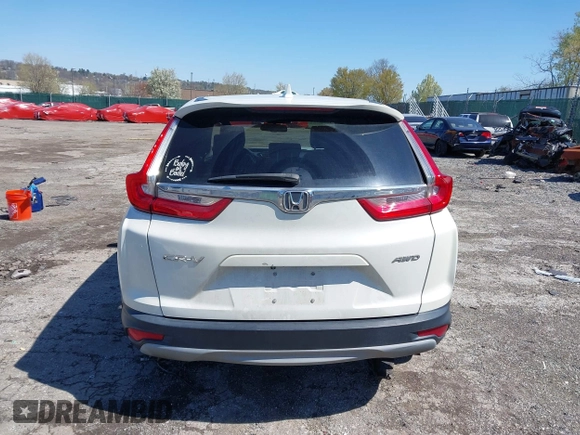 2018 Honda CR-V EX-L with VIN 2HKRW2H82JH609039, listed as a IAAI auction lot 42001550 with 1 mi miles. Bid and sale history available at carsss.com. Image 17.