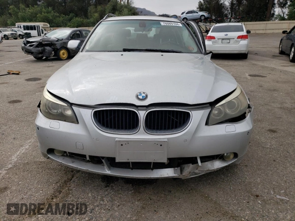 2006 BMW 5 Series 530xi with VIN WBANN73506CN00980, listed as a Copart auction lot 76089104 with 62,515 mi miles and Salvage Title. Bid and sale history available at DreamBid. Image 5.