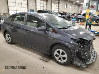 2013 Toyota Prius One with VIN JTDKN3DU2D5666794, listed as a Copart auction lot 52076955 with 106,861 mi miles and Salvage Title. Bid and sale history available at carsss.com. Image 4.