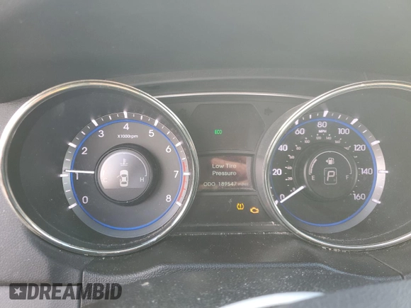 2011 Hyundai Sonata GLS with VIN 5NPEB4AC1BH245668, listed as a Copart auction lot 43205705 with 189,547 mi miles and Non Repairable. Bid and sale history available at DreamBid. Image 9.