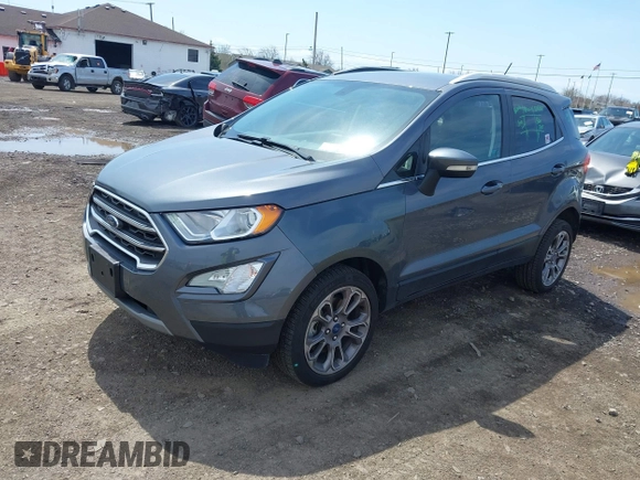 2019 Ford EcoSport Titanium with VIN MAJ6S3KLXKC271197, listed as a IAAI auction lot 42093623 with 79,199 mi miles and . Bid and sale history available at DreamBid. Image 17.