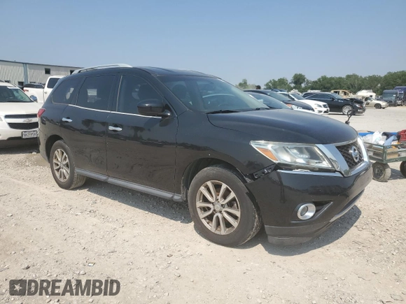 2015 Nissan Pathfinder S with VIN 5N1AR2MN4FC684016, listed as a Copart auction lot 60645035 with 133,702 mi miles and Clean title. Bid and sale history available at DreamBid. Image 4.