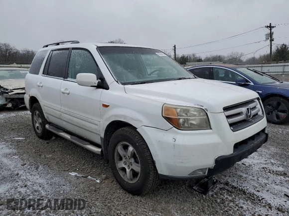 2006 Honda Pilot EX-L with VIN 2HKYF18716H530224, listed as a Copart auction lot 45925625 with 333,299 mi miles and Salvage Title. Bid and sale history available at DreamBid. Image 4.