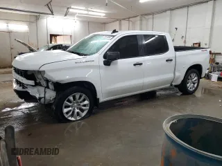 2019 Chevrolet Silverado 1500 Custom with VIN 1GCUYBEF5KZ357871, listed as a Copart auction lot 77817094 with 74,718 mi miles and Salvage Title. Bid and sale history available at DreamBid. Image 1.