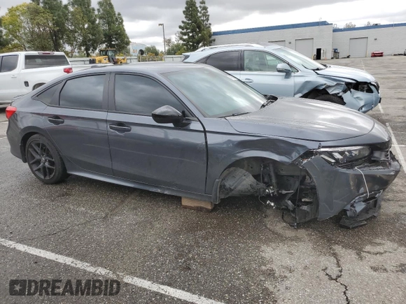 2024 Honda Civic Sedan Sport with VIN 2HGFE2F54RH511229, listed as a Copart auction lot 48750565 with 16,679 mi miles and Salvage Title. Bid and sale history available at carsss.com. Image 4.