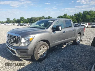2023 Nissan Titan SV with VIN 1N6AA1EF8PN115329, listed as a Copart auction lot 55326915 with 19,647 mi miles and Salvage title. Bid and sale history available at DreamBid. Image 1.