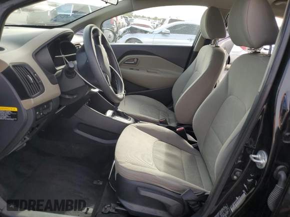 2014 Kia Rio LX with VIN KNADM4A36E6370196, listed as a Copart auction lot 52152155 with 123,672 mi miles and Salvage Title. Bid and sale history available at DreamBid. Image 7.