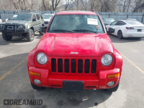 2004 Jeep Liberty Limited with VIN 1J4GL58KX4W323414, listed as a IAAI auction lot 41913205 with 180,014 mi miles. Bid and sale history available at carsss.com. Image 6.