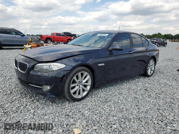 2011 BMW 5 Series 535i with VIN WBAFR7C51BC802751, listed as a Copart auction lot 53828355 with 125,624 mi miles and Clean Title. Bid and sale history available at carsss.com. Image 1.